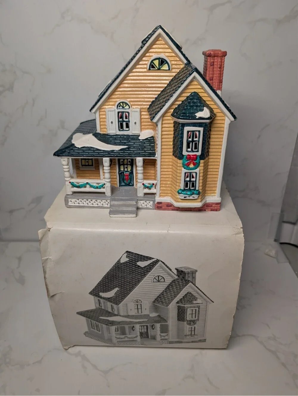Dept 56 Snow Village Woodbury House 5444-5 1993 Retired Original Box